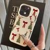Christmas Tree Red Bow Pattern Phone Case for Xiaomi Redmi Note 14 13 12 11 Pro Plus 4G 5G 10 9 8 15C 14C 13 12C 10C Cover