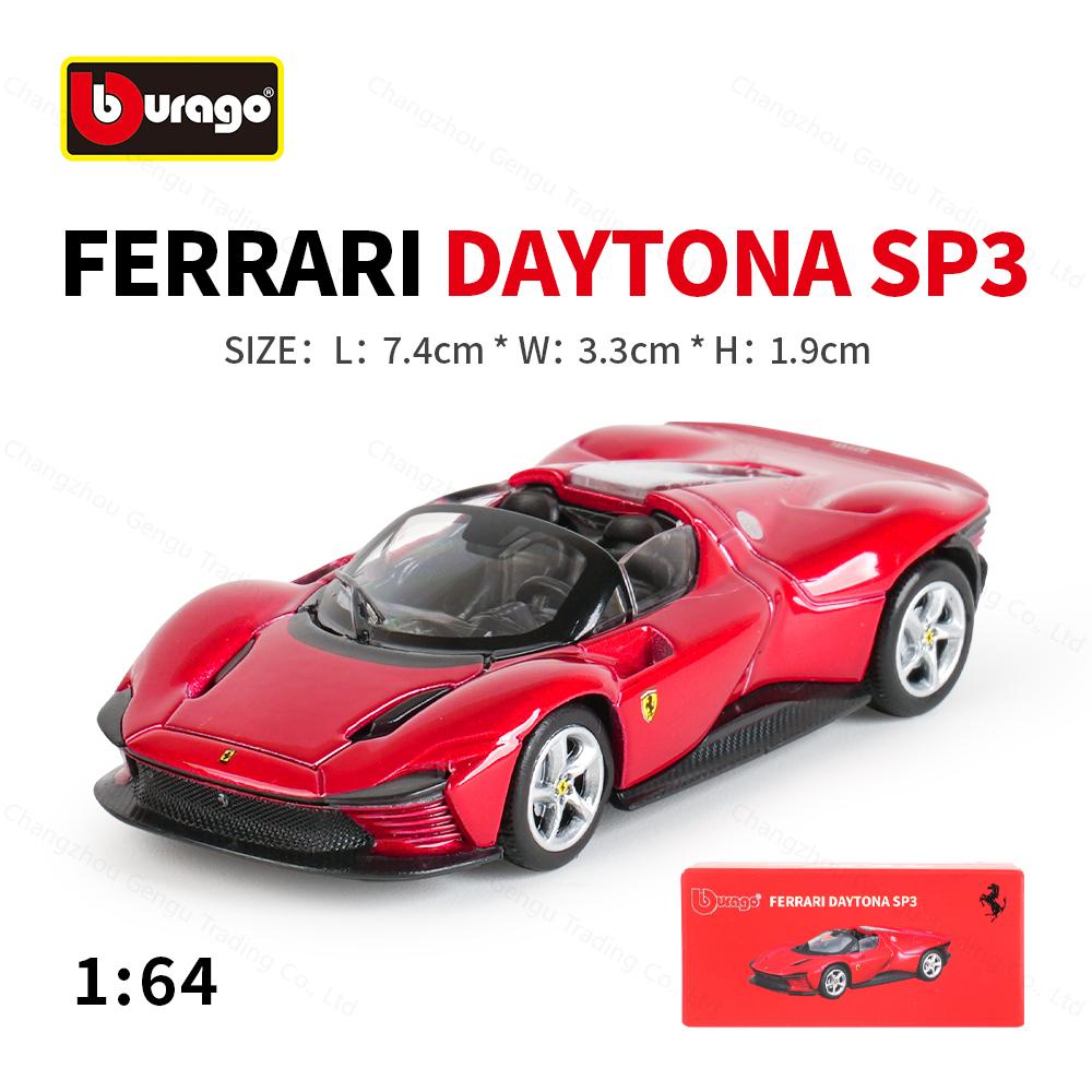 Bburago 1:64 Ferrari 812 Daytona SP3 SF90 SP1 F40 488GTB 599GTO ENZO Véhicules Statiques Moulés sous Pression Objets de Collection Loisirs Modèle Voiture Jouets