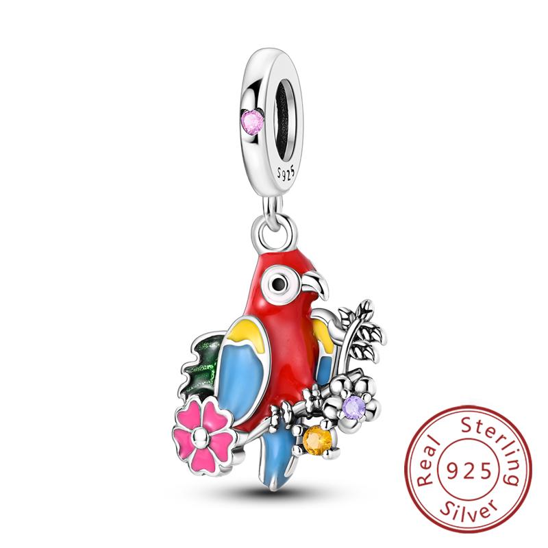 Original Charms Beads Pendan Copper Firefly Bee Butterfly Hummingbird Charm For Bracelets Charm Women Jewelry Gift