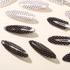 Korean Style Polka Dot Versatile Traceless Hair Clip for Flyaway or Bangs Management