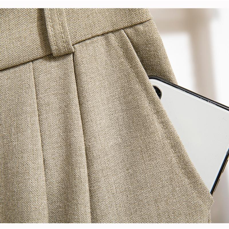 Dimanaf 2024 Spring Summer Plus Size Women Long Pants Trousers Loose Wide Leg Pants Casual Solid Large Size 5XL A