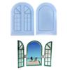 2Pcs Photo Frame Silicone Mold Window Picture Frame Mold for DIY Crafts Making