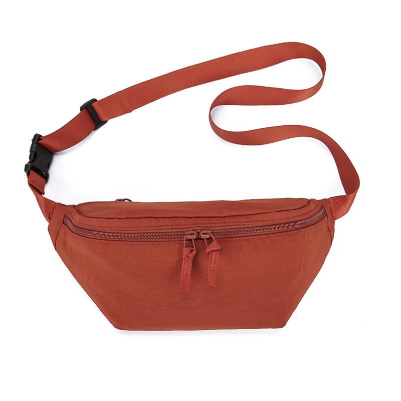 Japanese Breast Bag Women'S Fashion Summer Leisure Simple Messenger Bag Sports Couple Small Bag Versatile Hong Kong Style Fanny Pack Men
