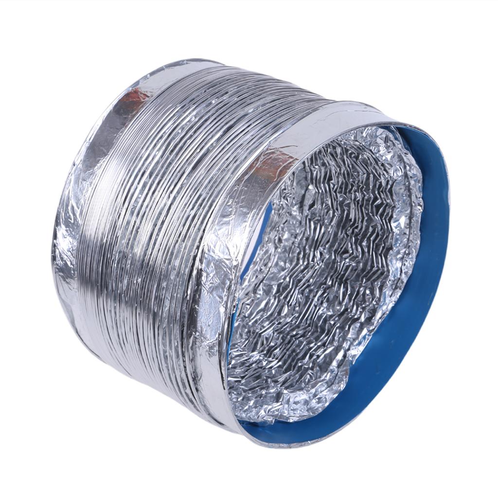 Aluminum Hose Inner Diameter 8Inch Flexible 1.5/3Meter Pipe Ventilation Ducting Vent Hose Dryer Vent