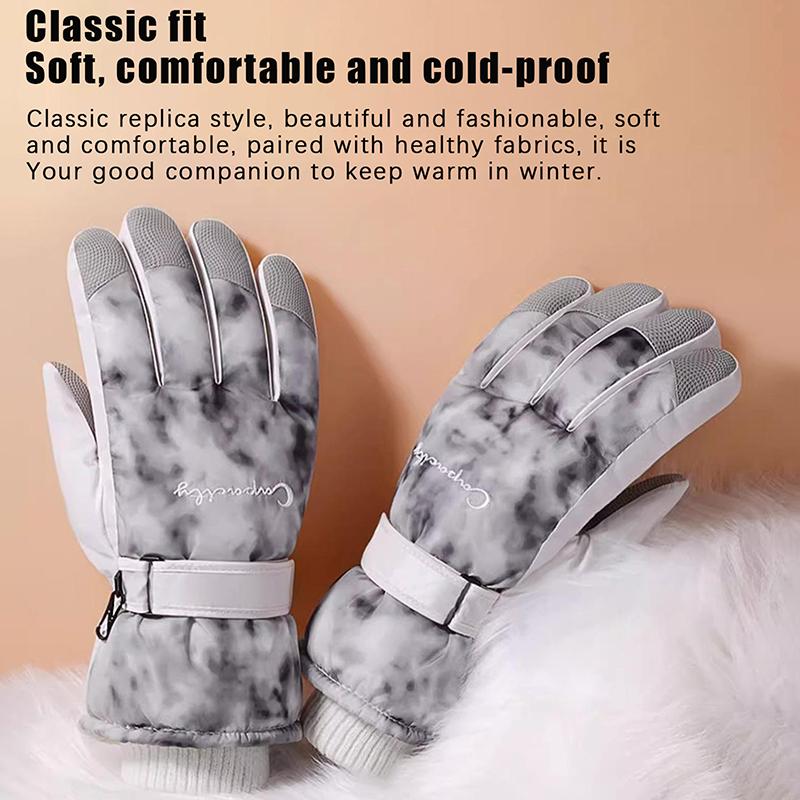 Winter Cycling Gloves Non Slip Touch Ski Gloves Snowboard Accessories Waterproof Pocket Warm Men'S And Women'S Gloves