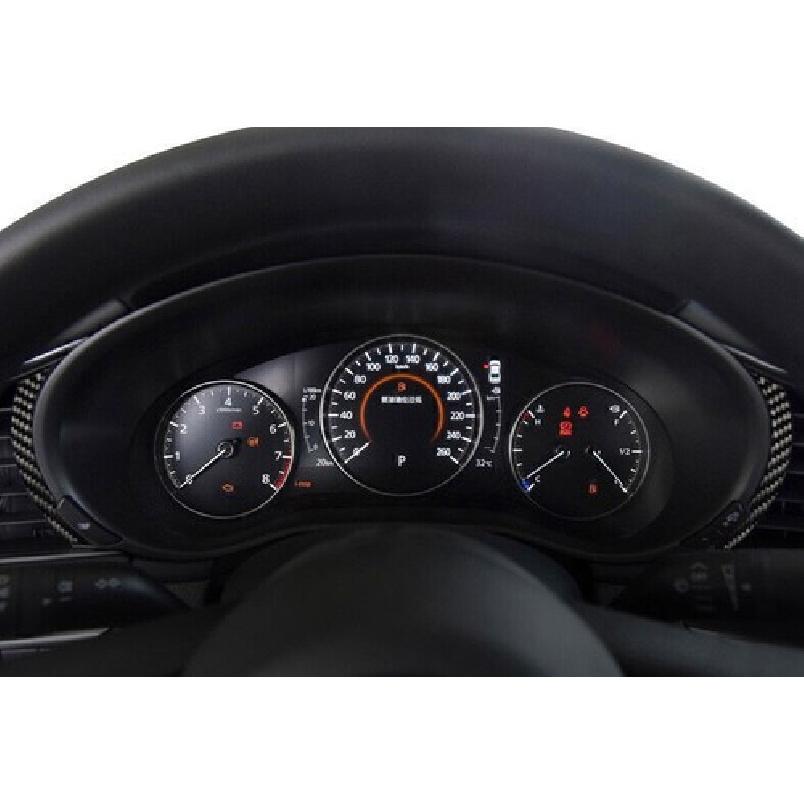 For Mazda 3 Axela 2019-2024 Real Carbon Fiber Dash L&R AC Air Outlet Vent Strip