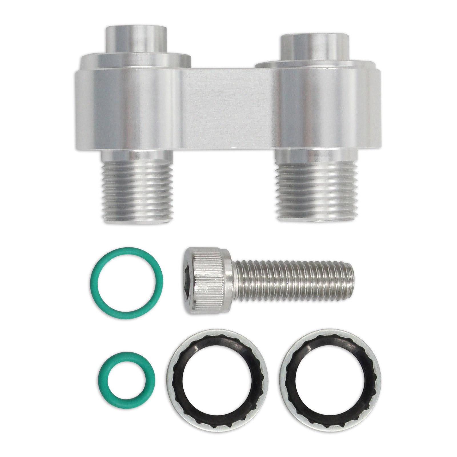 

Compressor Billet Aluminum Straight Adapter Fitting Rebuild Compressor Adapter Replacement Accessory 1