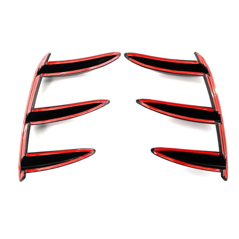 Car Rear Bumper Spoiler Side Canard Splitter Air Vent Cover For Mercedes Benz W176 A200 A250 A260 A45 2013-2018