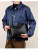 2025 Men's Genuine Leather Crossbody Bag with Three-Layer Main Compartment and Large Capacity