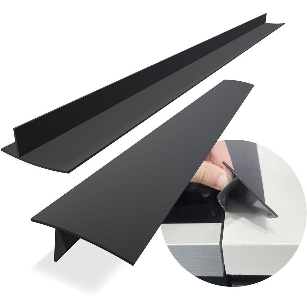 2 Pack Stovetop Silicone Gap Covers, Kitchen Stovetop Silicone Heat Resistant Pads Gas Stove Protectors Oven Gap Sealing Covers.