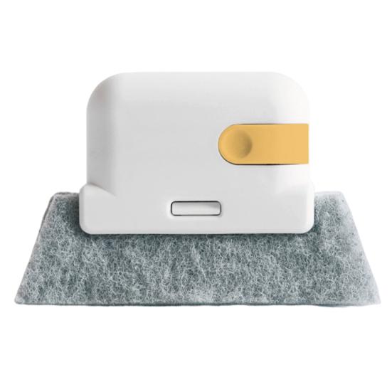 Gap Cleaning Brush Dual-Ended Design Wear-resistant Gap Brush Bathroom Crevice Brush with Brush Scraper Home Cleaning Tool