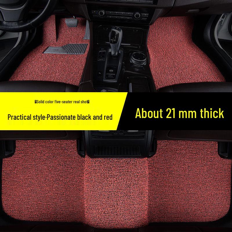 Compatible with 2018 Infiniti QX50: Full Set of Silk Loop Car Floor Mats