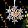 Transparent Acrylic Crystal Ornament Lightweight Sequin Hanging Pendant Christmas Tree Ornament  For Centerpiece Holiday
