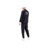 Li Ning Sweat Series Comfortable Breathable Fitness Leisure Sports Suit Unisex Suit Black LWLU005-1