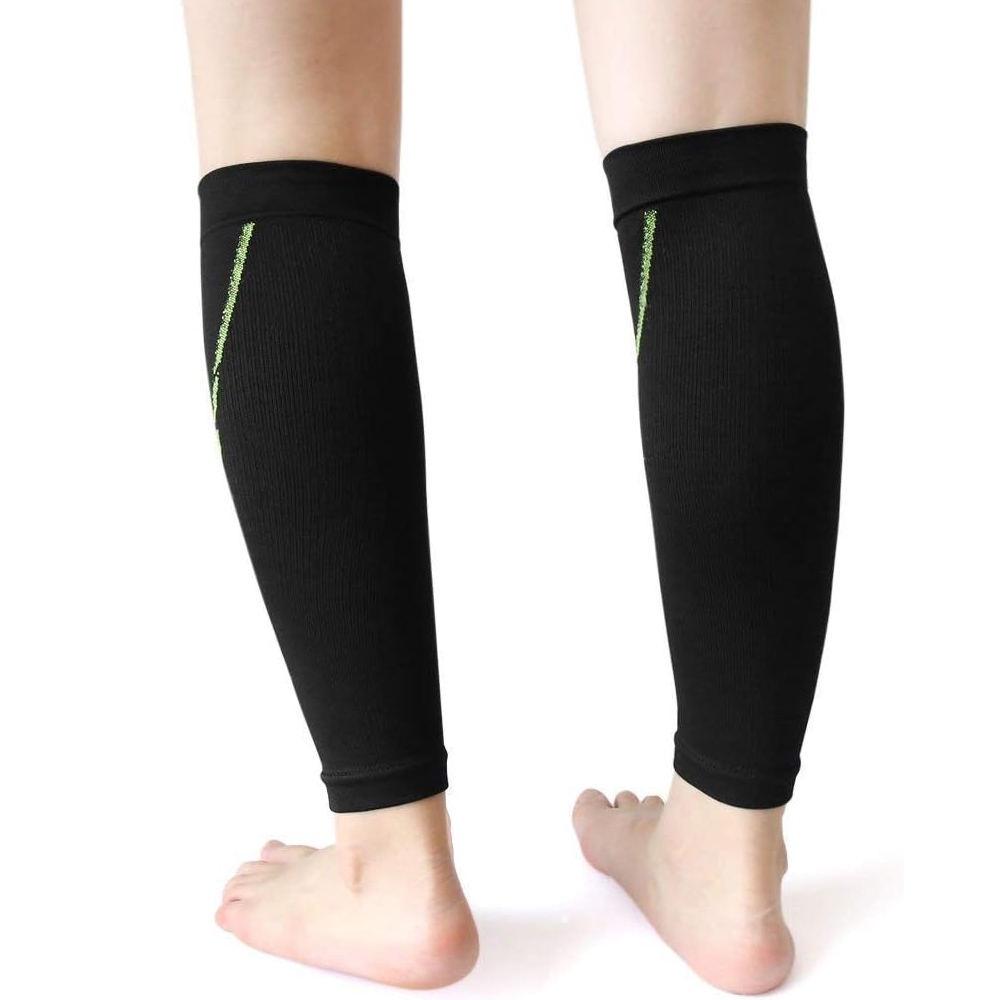 1Pair Calf Compression Sleeve Men Women Running Leg Compression Socks for Shin Splint Relieve Calf Pain, Swelling,Varicose Veins