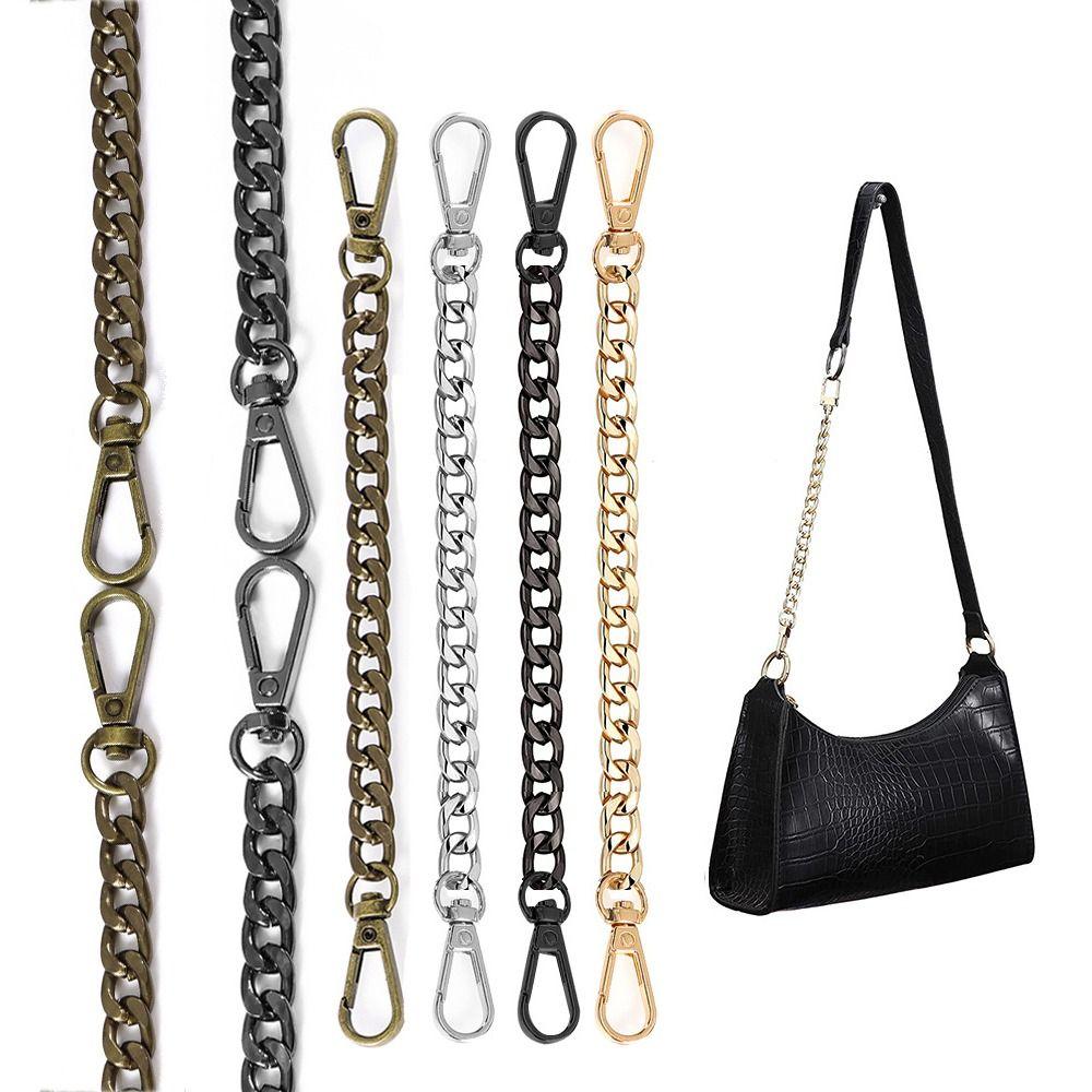 

Плоская цепочка для сумки, удлинитель ремня для сумки, модная короткая сменная цепочка для кошелька