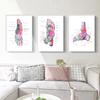 Moderne kleur menselijke anatomie diagram medische skeletstructuur voet poster Nordic canvas educatieve decoratieve schilderkunst aan de muur