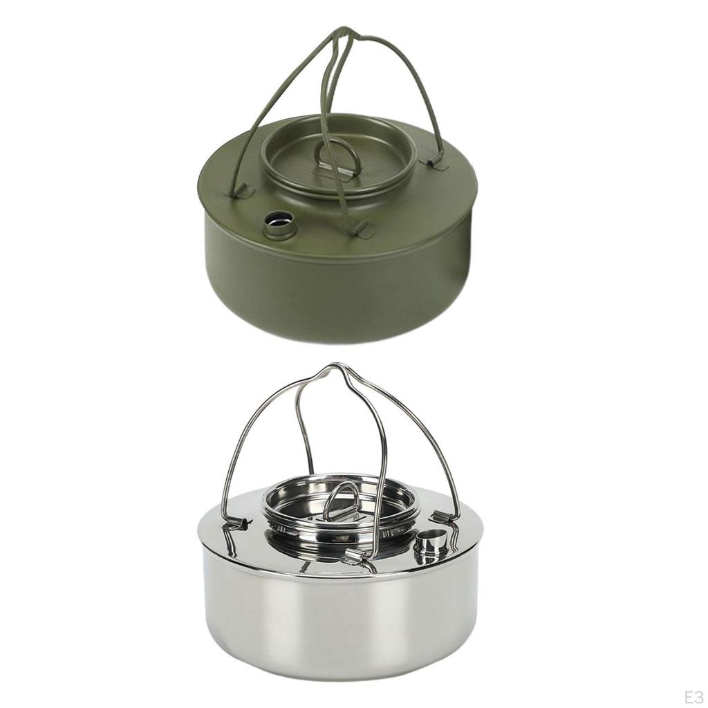 Stainless Steel Outdoor Tea Kettle for Backpacking