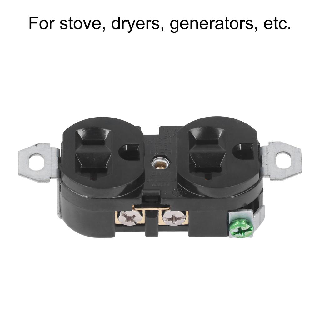 Double Industrial Plug Socket American Generator Plug for Electrical Applications 20A 125V
