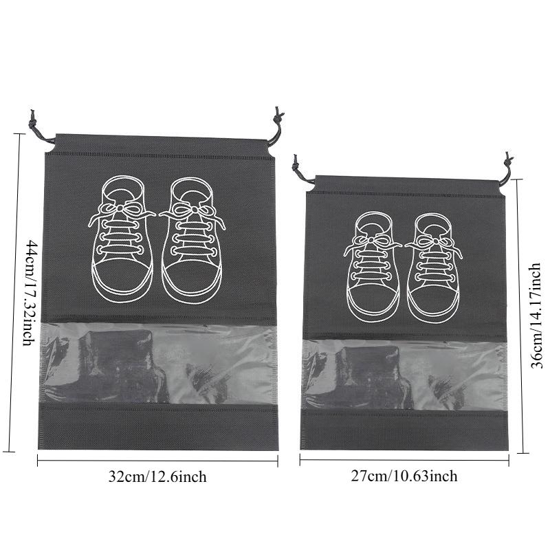 10PCS storage shoe bag dust-proof shoelace shoe bag shoe cover shoe mildew-proof and moisture-proof storage bag shoe bundle mouth rope storage bag