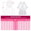 ReliBeauty Halloween Cosplay Angel Costume for Feather Long Long Size 110 Girls, Wings, Sleeves, Dress, White,