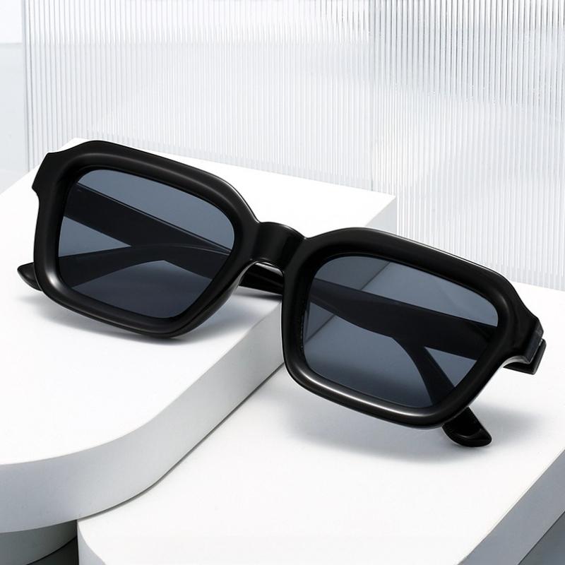2026 New Fashionable HD Simple Square Frame Women's Sunglasses Retro Neutral Premium UV400 Multi Color Lens Sunscreen Glasses