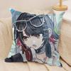 Ellen Joe Zenless Zone Zero Cushion Cover Silky Short Plush Invisible Zipper Dustproof Sofa Pillow Case for Home Decor