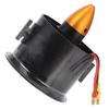 QX-Motor 70mm Efficient 6-Blade Ducted Fan with QF2822-3000KV Brushless Motor for RC Airplanes, Black Aluminum Alloy + Plastic Set for RC Hobbies