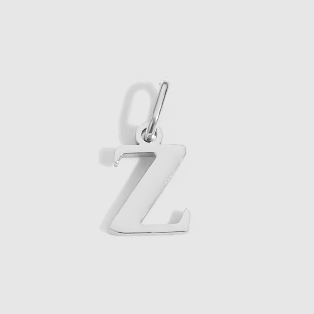 Chi Hang Jewelry Stainless Steel Lowercase Alphabet Pendant - 26 Letters