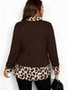 2026 American Spicy Girl Leopard Print Patchwork Long Sleeve T-shirt, Women's Spring Slim Fit European and American Style Top