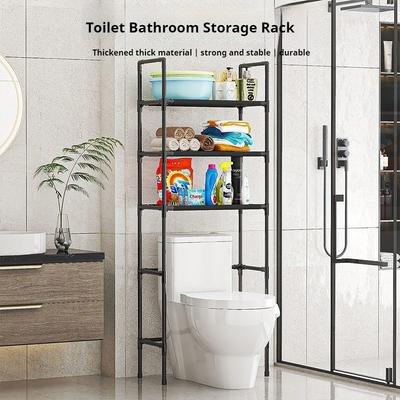 Scaffale portaoggetti per WC da pavimento, scaffale portaoggetti per bagno, scaffale per lavatrice non poroso, scaffale da cucina multistrato, salvaspazio