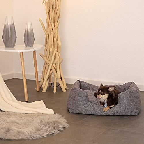 Lit Pour Chien - Dibea - DB00750 - Gris - 60 X 50 Cm - Coussin Réversible
