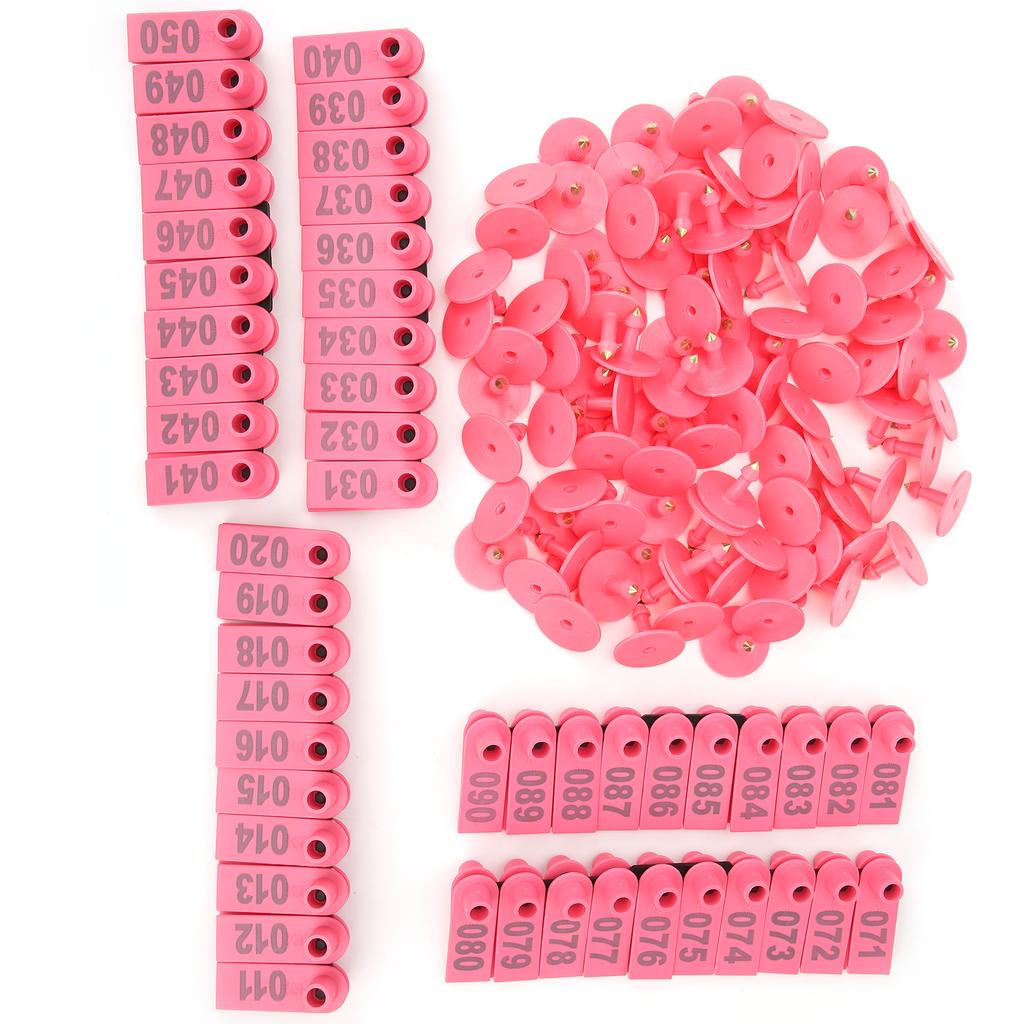 Schwein Rind und Schaf Ohrmarke Nutztier Identifikationskarte Ziege Ohrmarke 100er Pack