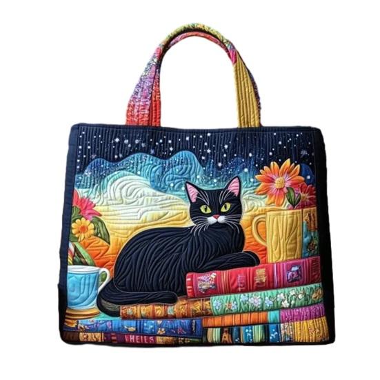 Retro Canvas Handbag Floral Women Purse Cute Animal Designs Tote Bag 14-Inch Laptop Compatible Commuter Tote for Shopping Weekend Outings