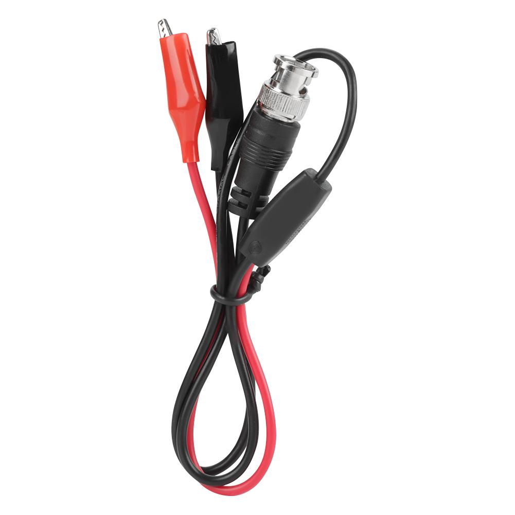 2 Stück Oszilloskop-Testsonde Kabel BNC-Stecker Q9 zu Doppelkrokodilklemme 0,5m