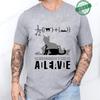 Men's Summer Casual Shirt Funny Cat Escape Plan Science Design T-Shirt Men's Physics Science Nerd Geek Short Sleeve T-Shirt Tops