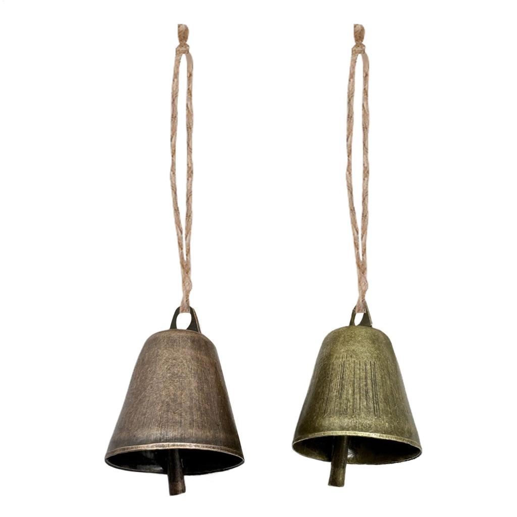 1PC Retro Bell Ornaments for Christmas Tree Christmas Bells for Decoration Rustic Bells Vintage Decor Chime Bell Pendant Bells