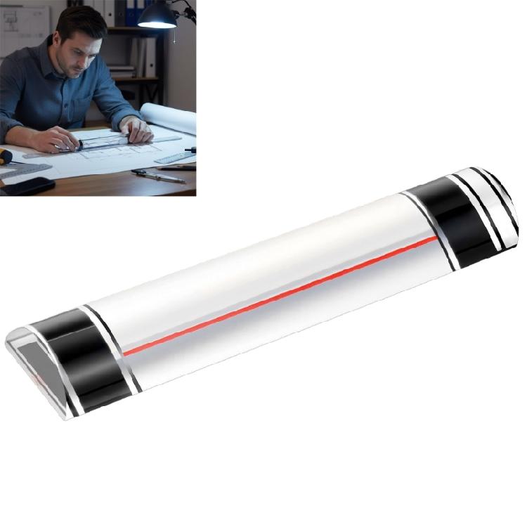 Régua de Artesanato de 6 Polegadas Amiga de Viagem com Lente de Aumento Integrada e Guia Deslizante para Medição em Costura de Projetos Detalhados