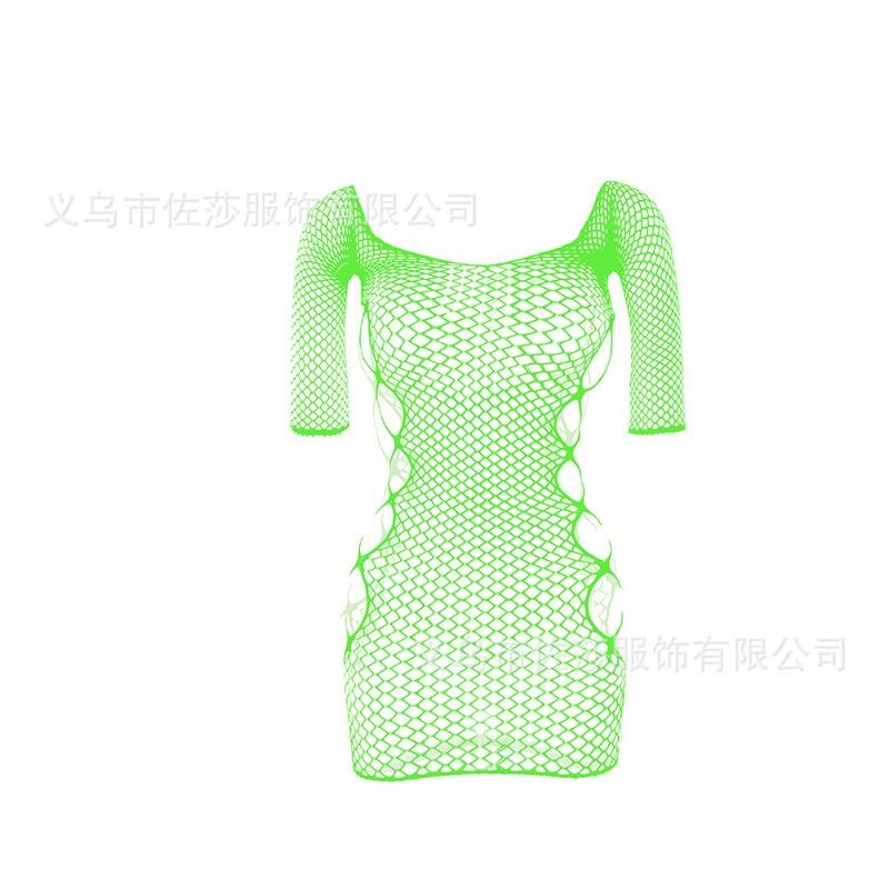 Sex underwear jacquard suspenders sexy mesh clothes net skirt net socks hollow transparent