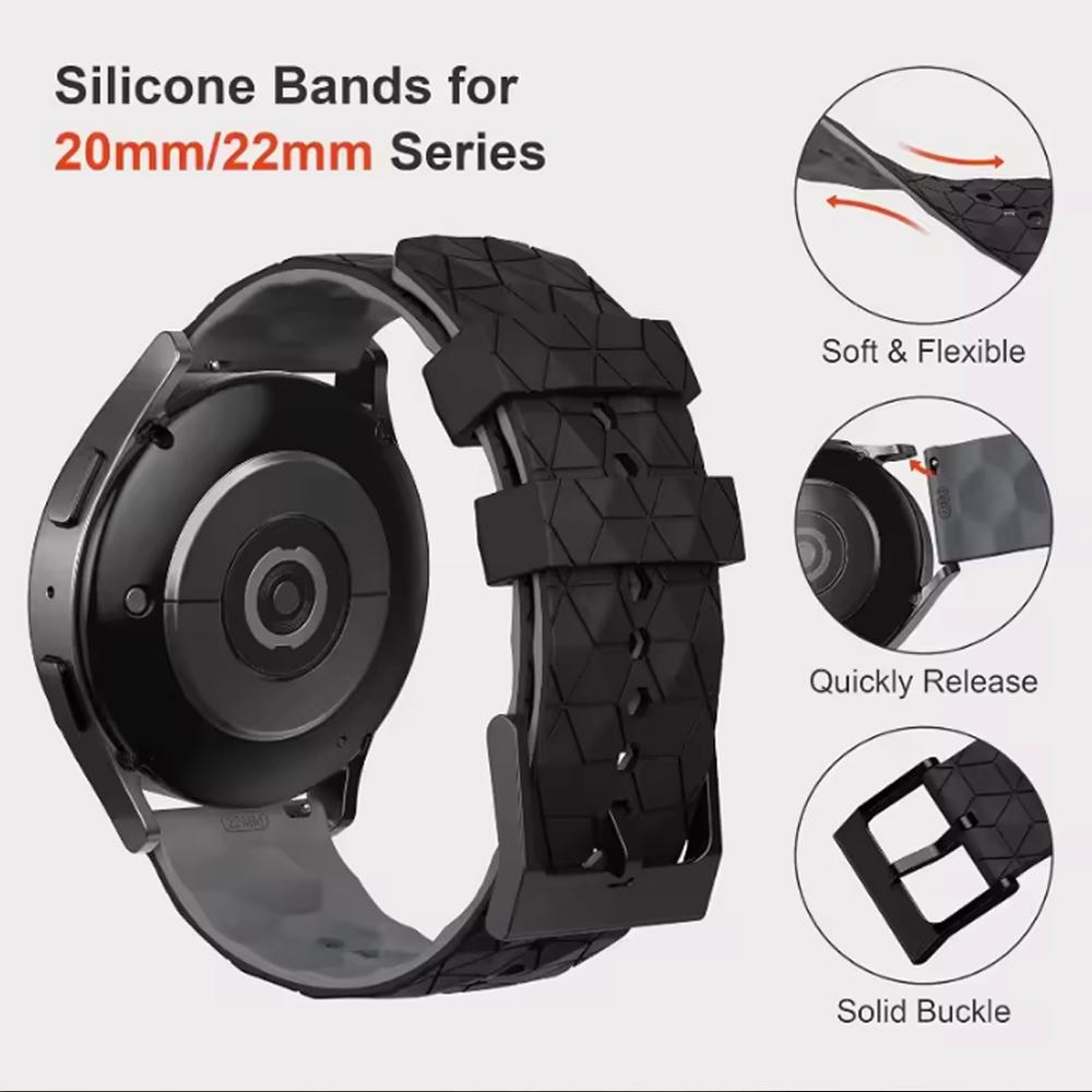 Silikonowy pasek sportowy 20 mm 22 mm do HUAWEI WATCH 5 46 mm 4 Pro GT 5 Pro GT5 4 3 2 Runner Ultimate Band do Garmin Venu 3 Bransoleta
