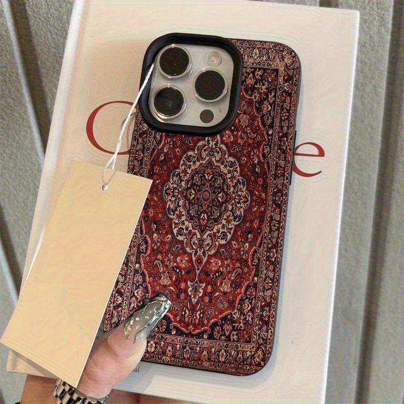 Oriental carpet pattern phone case suitable for iPhone 17 16 15 14 13 12 11 Pro/Max/Plus anti drop and shockproof back cover