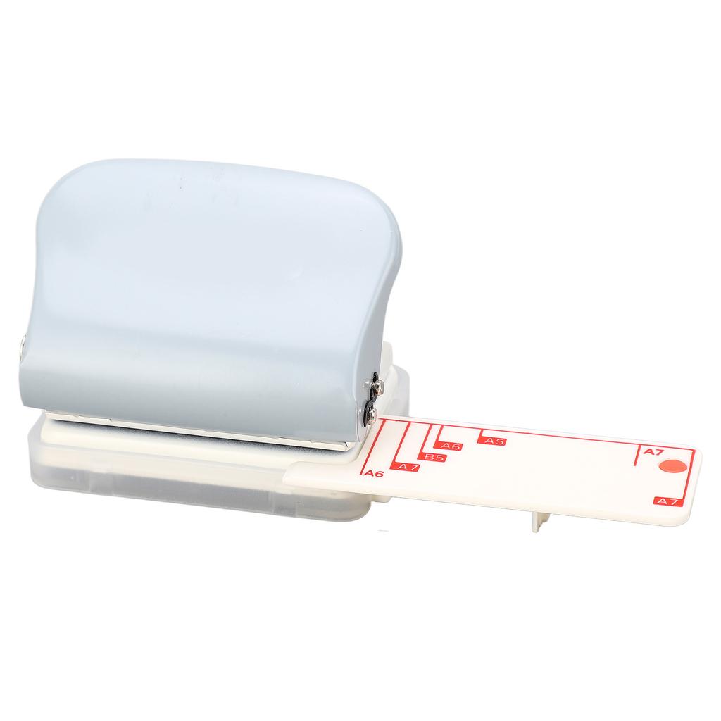 Hole Puncher Portable Handheld Loose Leaf 3 Hole Punch 5 Sheet Capacity for Scrapbook