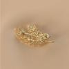 Pearl Diamond Wheat Ear Leaf Brooch Light Luxury High-end Corsage Anti-light Exquisite Suit Sweater Accessories Women