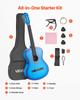 Classical Guitar, 960 mm, Wood Classical Guitar Starter Kit for Beginners, with Nylon Strings, Gig Bag, Strap, Tuner, Extra Strings, Picks, Capo,