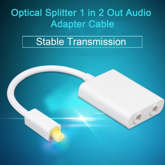 Audio Splitter 1 Optical Audio Cable In 2 Computer Audio Cable Fiber Optic