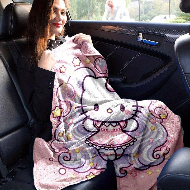 1pc. Hello Kitty Cute Cartoon Blanket - Perfect for Home, Office, Outdoor Use, Gift Idea, Suitable for Al