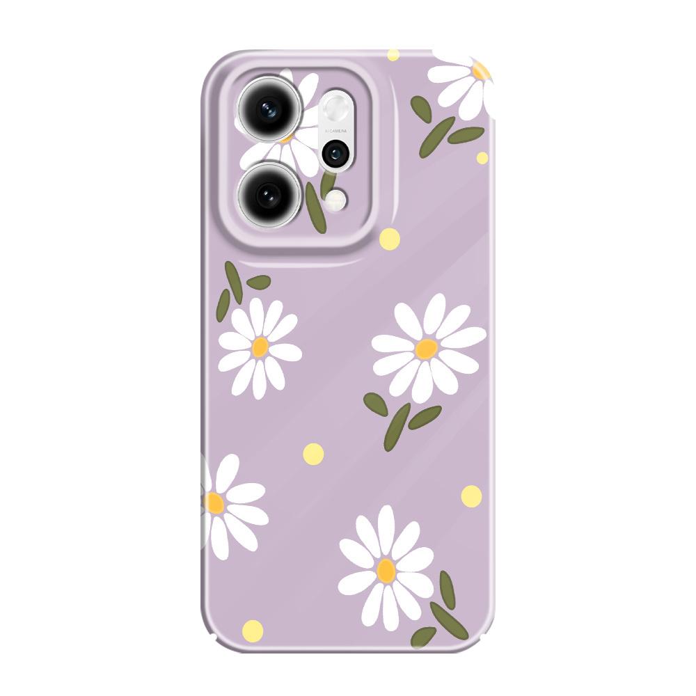 

Falling Daisies Phone Case For OPPO Reno 14 14F 13 13F 12 12F 11 11F 10 8 8Z 8T 7 7Z Pro 4G 5G Film Hard Cover OPPO Reno 7 4G