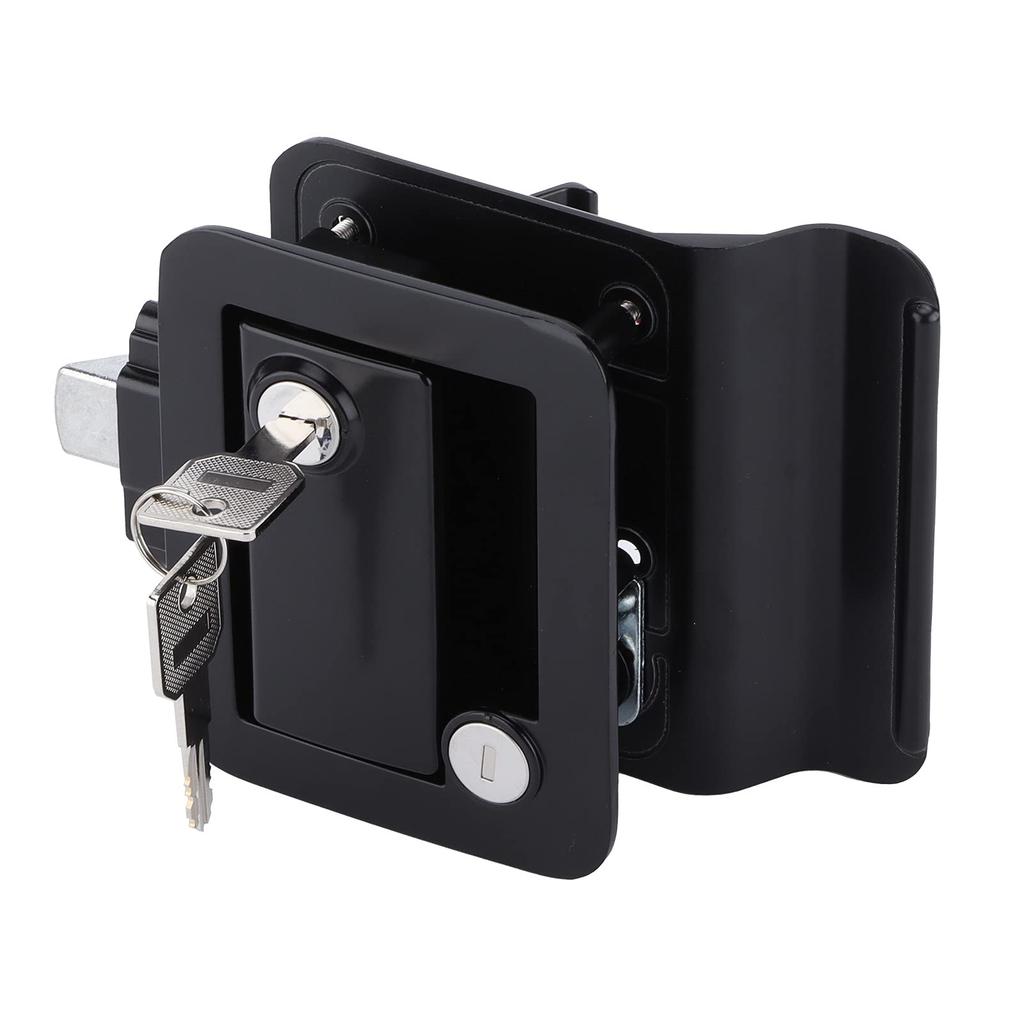 Camper Door Lock, Metal Camping Card Alatch Handle Zinc Alloy RV Door Lock Replacement
