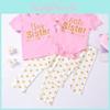 Newborn Baby Girl Romper Sisters Tshirt Tops Pants Leggings Outfits Set Family