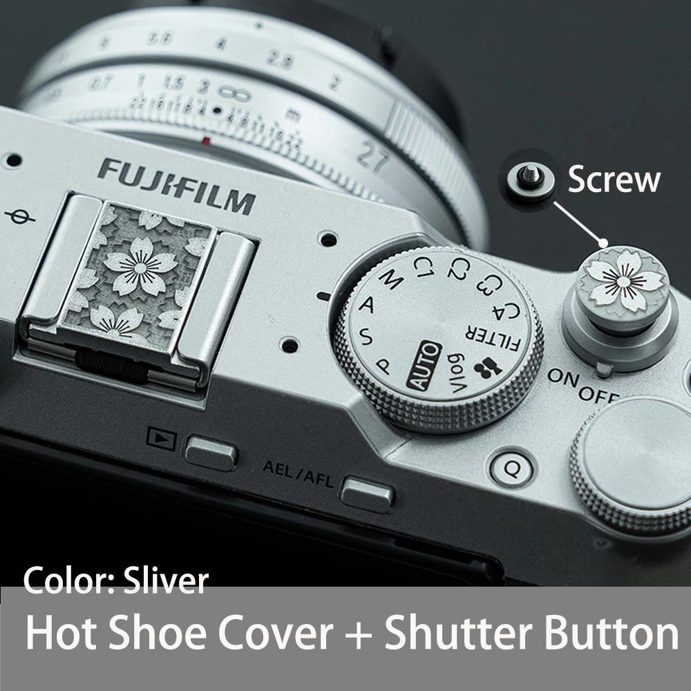 Metal Sakura Hot Shoe Cover Shutter Release Button Protective Cap for Canon Nikon Sony Leica Pentax Panasonic Camera Accessories
